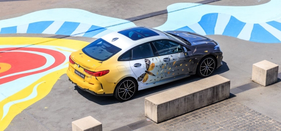 BMW care înfățișează Molia Soarelui