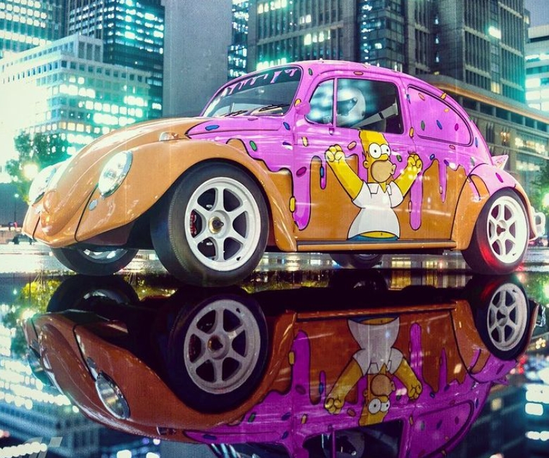 VW Beetle foliile de vinil
